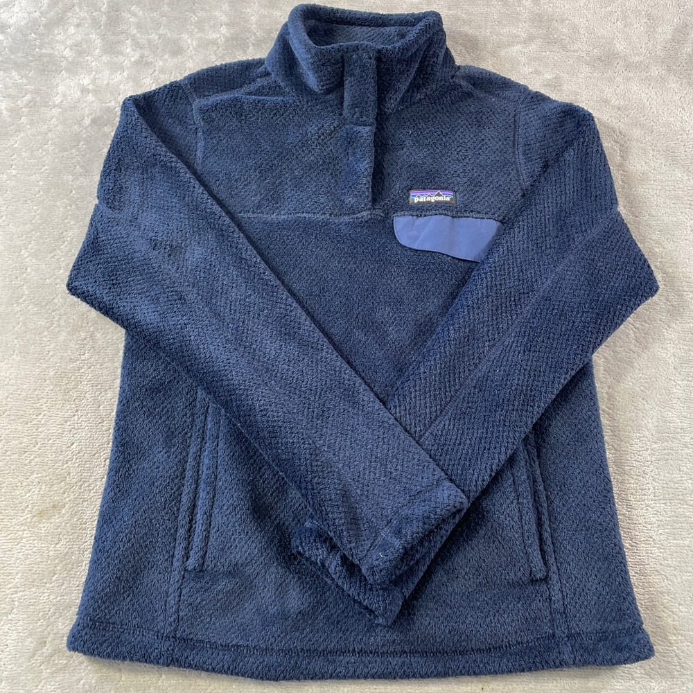 Patagonia Re Tool Snap T Pullover Womens Small Blue Fleece Casual School Preppy